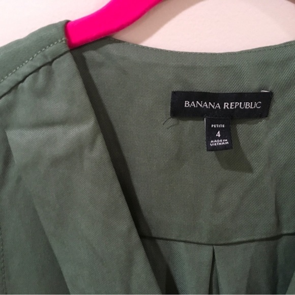 BANANA REPUBLIC jumpsuit Tencel Utility Jogger Army Green - Picture 7 of 10